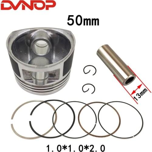 High Quality piston ring 50mm pin 13mm For HJ100 HJ100T-2 HJ100T-3 HJ100T-7 HJ 100 100cc Engine Spare Parts