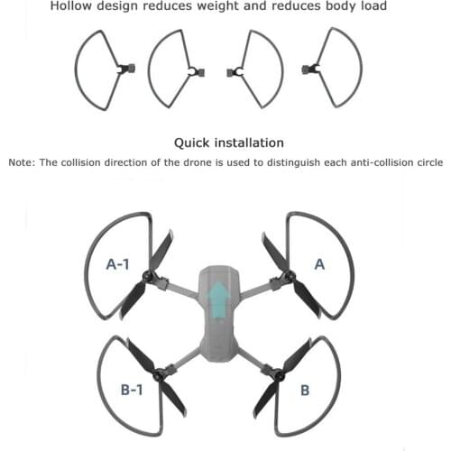 Propeller Guard Protector Foldable Landing Gear Kit for DJI Mavic Air 2 Drone Anti-Collision Buffer Protection Ring Accessories
