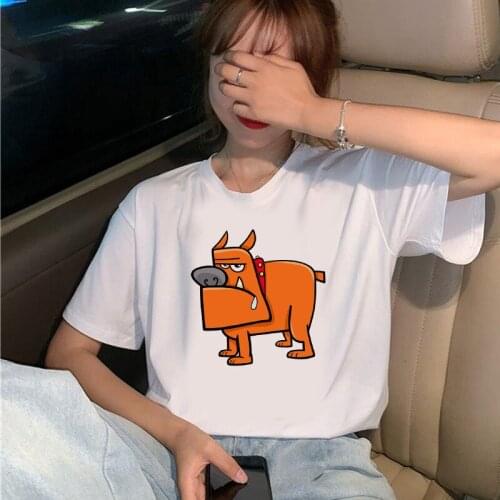 Female t-shirt kawaii dogs streetwear t-shirt fashion cartoon dog Harajuku graphic t-shirt short sleeve ropa mujer
