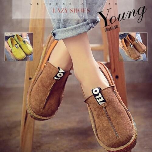 Women Loafers Shoes Round Toe Casual Pattern Lady Flats Wide Shallow Slip-on Shoes Oxford Shoes For Women