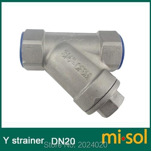 10 units of 3/4" DN20 stainless steel NPT Y Type Strainer Valve