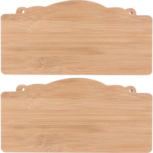 2pcs Unfinished Wood Signs Blank Hanging Plaque DIY Craft Project Wood Sign