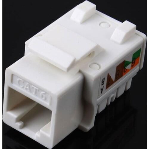 5pcs/lot CAT6 RJ45 110 Punch Down Keystone Network Ethernet Jack #53089