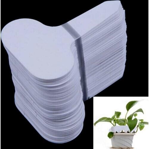 50/100pcs Garden Flowers Potted Plant Nursery Signs Prompt Card And Tag Identification Tools Decorations Plastic Label Garden