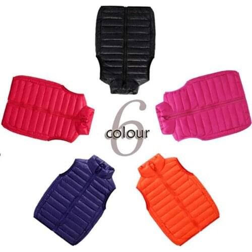 Childred Vest for Boy Girl Winter Warm Cotton Waistcoat Coats Outerwear Kids Clothing Spring Autumn Teenagers 3-16 Years Clothes