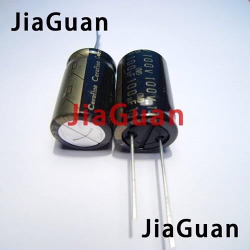 2pcs NEW ELNA ROA Cerafine 100V100UF 16X25MM audio electrolytic capacitor 100UF 100V Black gold 100V 100UF