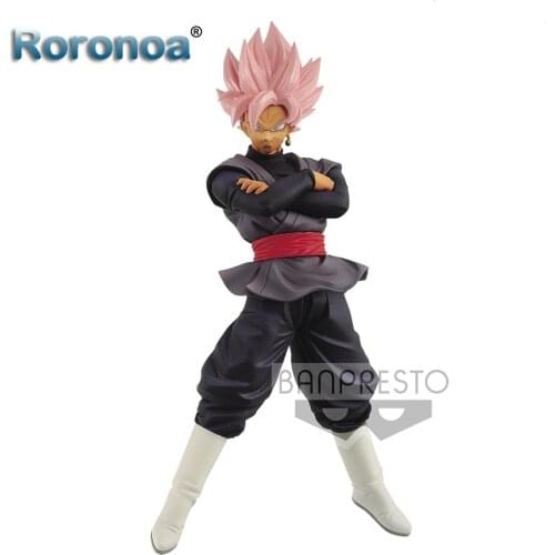 RORONOA Original Banpresto D B Super Chousenshi Retsuden II Blcak Goku Action Figure Collectible Model Toys Figurals Brinquedos
