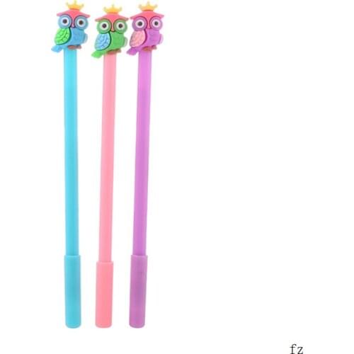 300 Pcs Gel Pen Cute Owl Water Pen Creative Signature Pens School Supplies