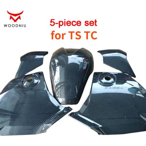 For Super SOCO TS TC MAX Modification Accessories Printing Carbon Fiber Shell Fender Protection Cover Set