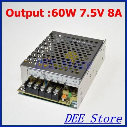 M-60-7.5 Led driver 60W 7.5V 8A Single Output Adjustable Switching power supply for LED Strip light AC-DC Converter