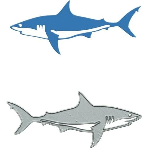Small Size Shark Pattern Metal Cutting Dies Craft Paper Cutter Mold For Scrapbooking Photo Album Clipart Decorating