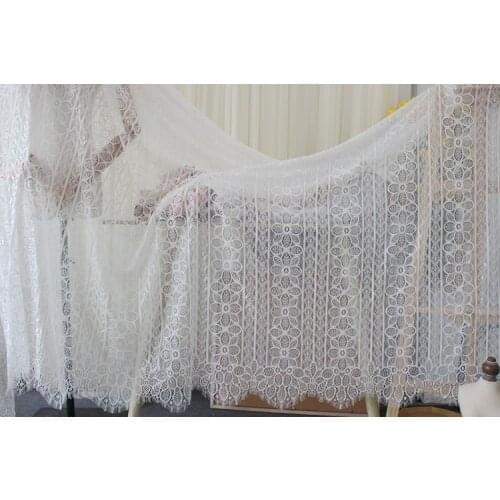 Soft flower eyelash fabric lace garment material DIY wedding dress cheongsam skirt accessories