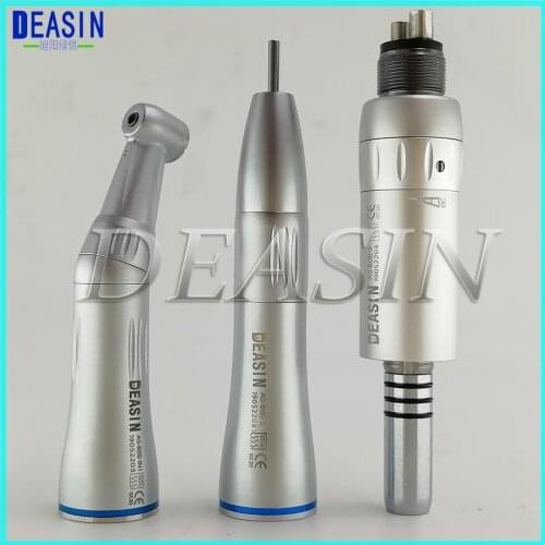 Top Dental Low Speed Handpiece Kit Air Turbine Straight Contra Angle Air Motor Hesperus Inner Water Spray 2/4Holes Available