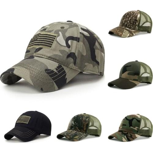 New Camouflage Baseball Cap Unisex Army Green Hip-hop Visor Caps Women Sun Hat Men Outdoor Tactical Jungle Hats Snapback Cap