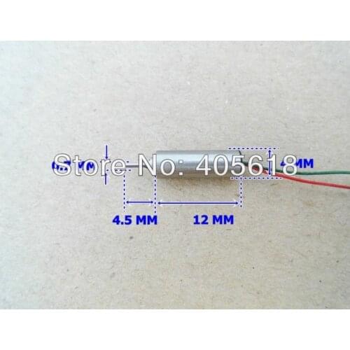 Wholesale 10pcs 4x12mm Model Aircraft Motor Strong Magnetic Coreless Motor DC 3.7V 63000RPM High speed Free shipping