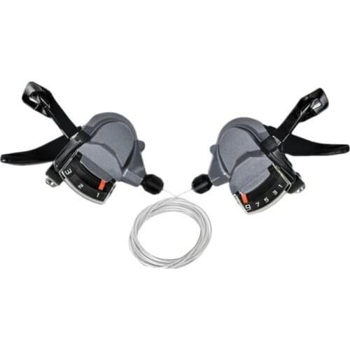 3X9 27 Speed Bicycle Derailleur MTB Mountain Bike M4000 Shift Brake Bike Riding Cycling Disc Brake Levers with Shift Cable