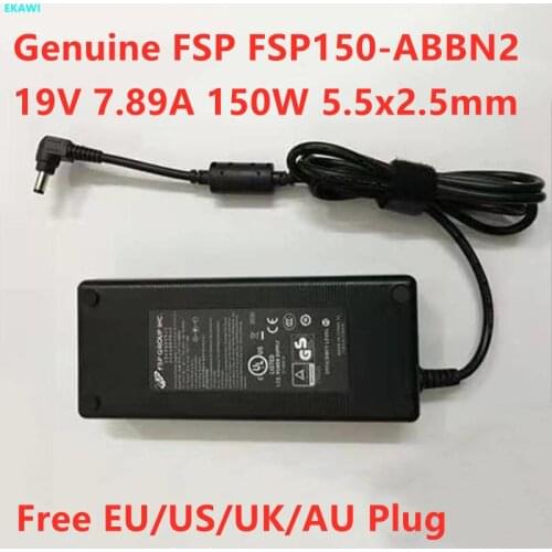Genuine 19V 7.89A 150W 5.5x2.5mm FSP150-ABBN2 ABAN1 ADP-150TB B AC Adapter For Cyberpower NFSV1511 F117 X2 X6TI Laptop Charger