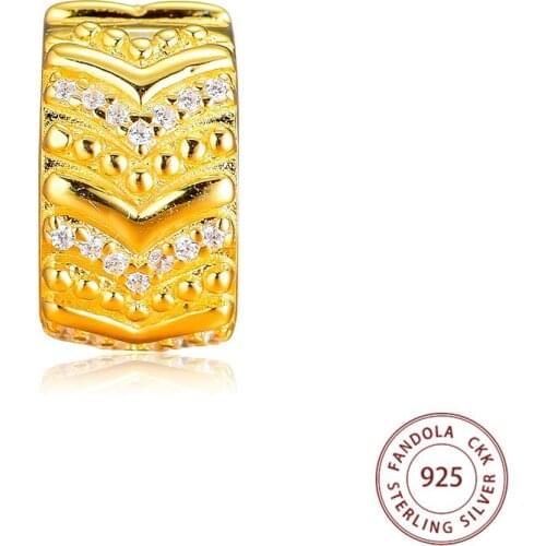 Shine Stylish Wish Clip Beads 925 Sterling Silver Charms Fits Original Bracelet DIY Jewelry Making Accessories