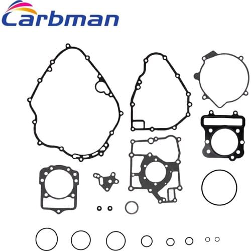 Carbman One Set Complete Gasket Kit Top End Head For KLF300 Bayou 2x4 1988-2004 Gasket Kit Engine Set