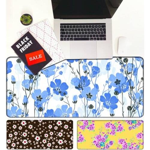 Vintage roses Durable Rubber Mouse Mat Pad Extra Large Mouse Pad Anti-slip Natural Rubber with Locking Edge Gaming Mouse Mat