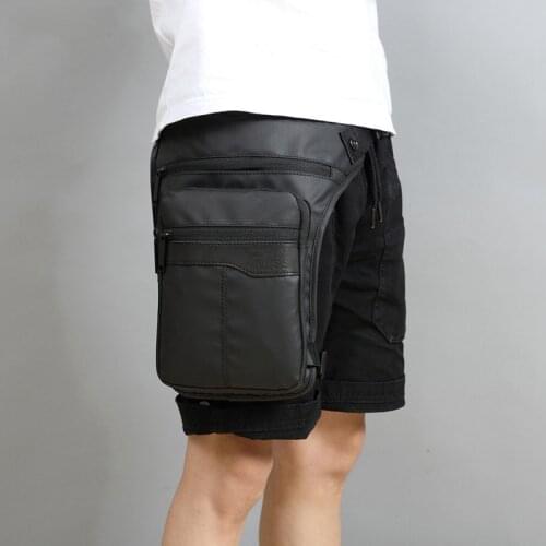 Oxford Men Waist Bag Waterproof Nylon Belt Fanny Packs Motorcycle Rider Drop Thigh Hip Leg Bag Travel Shoulder Crossbody Bags