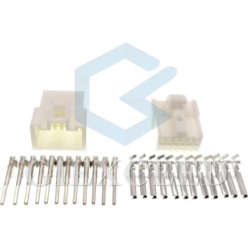 2 Sets 12 Pin Female Male Car Connector Automotive Electrical Cable Socket