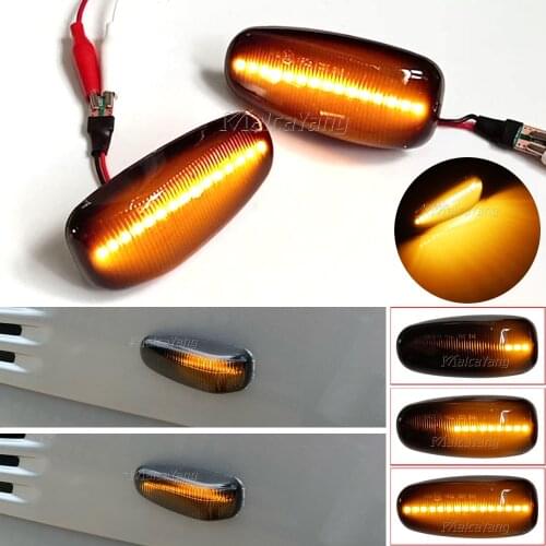 2Pcs LED Side Marker Lamp Turn signal Repeater lights For Mercedes Benz Vito W638 W210 Vario W670 Vaneo W414 W124 W208 W901 W902