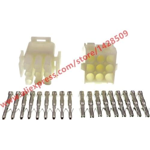 5 Sets 9 Pin Female Male Wiring Harness Cable Connectors 1-480707-0 794538-1/350782-1 1-480706-0 794537-1/350720-1