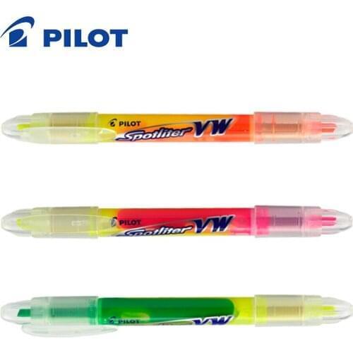 6 Pieces PILOT SVW-15SL Straight-Flow Double-Headed Color Fluorescent Marker Pen Gel Pen