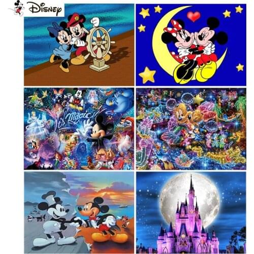 Disney Diamond Painting Cross Stitch "Cartoon Mickey Mouse" Full Square Round Diy 5d Diamond Embroidery Picture Rhinestone Art