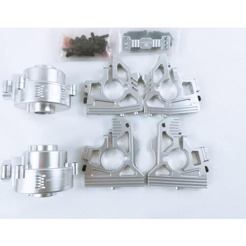 FID racing Aluminum Front centre diff bracket+Rear centre diff bracket+Alloy Gear box 2pcs for LOSI DBXL DBXL-E Parts