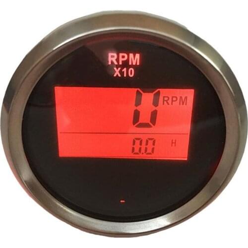 1pc Digital Tachometers 52mm 0-9900RPM Lcd Revolution Meters for Auto Boat Agricultural Machinery Engines Generating Units