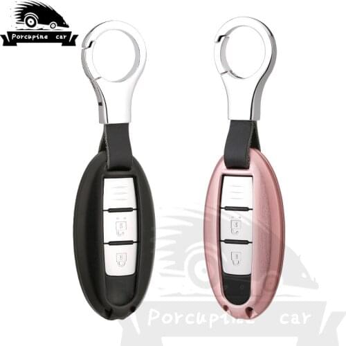 Car Key Cover Case for Nissan Tiida Livina X-Trail T31 T32 Qashqai Teana March Juke For Infiniti EX FX G25 FX35 EX35 QX50