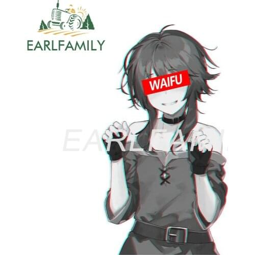 EARLFAMILY 13cm x 7.2cm for Megumin Waifu Funny Car Stickers Car Styling Decal Surfboard Motorcycle Windshield Camper Decals