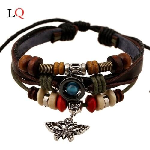 His & Hers Lovers Key Braclet Bangles Lock and Key Couples Leather Bracelet Friendship Hot Man Women Wrist Band Handmade Jewelry