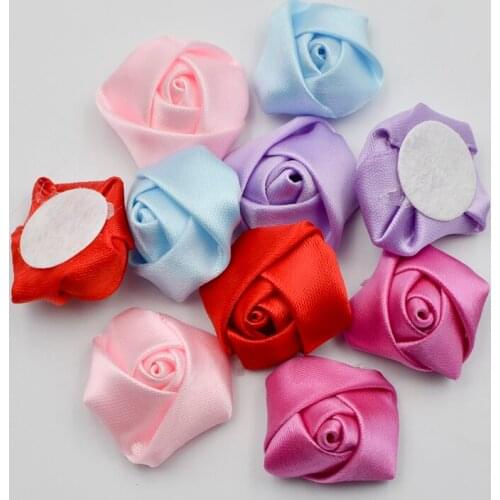 HOT 10pcs 18mm Loveliness Swirl Rose Flower Scrapbook Craft / Greeting Card DIY A18