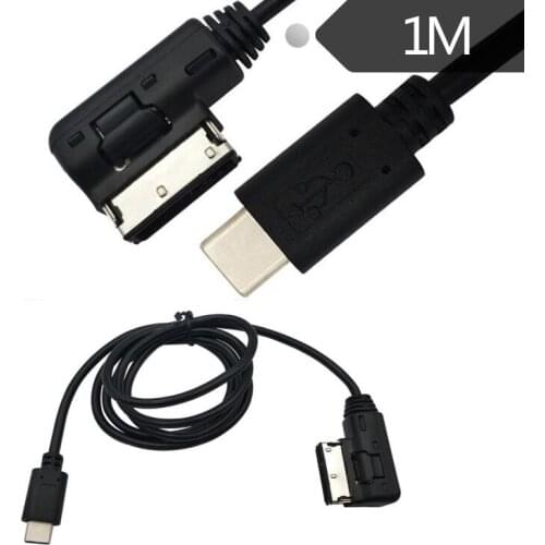 USB 3.1 Type C to Media In AMI MDI Charger Cable Cord For VW AUDI Q5 Q7 Macbook