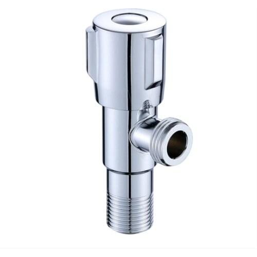 Sink Valve 304 Stainless Steel Chrome Valve Tap Hot and Cold Universal Water Input Valve Toilet Large Flow Angle Valve Tap
