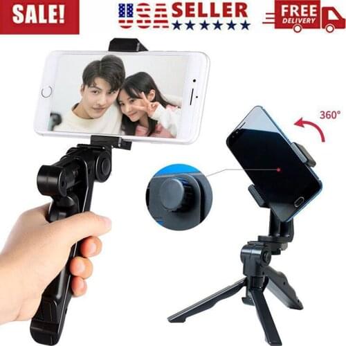Lightweight Portable Tripod Stand Phone Stand Holder with Phone Clip Desktop Mobile Phone Tripode For iPhone Canon Sony Camera