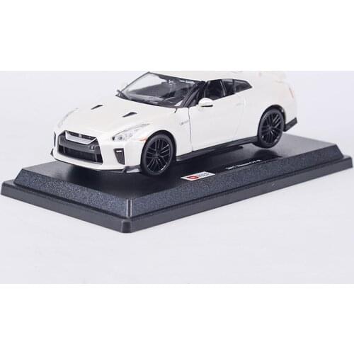 Diecast 1:24 2017 GTR R35 sport vehicle static simulation alloy car model metal collection decoration souvenir ornament display