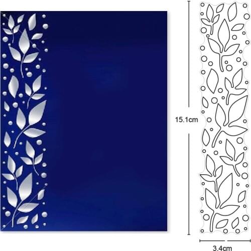 Leaves Frame Metal Cutting Dies for scrapbooking Stencils for Craft Paper DIY Scrapbook new dies Cut Template