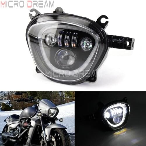 Motorcycle LED Headlight Assembly for Suzuki Boulevard C90 M90 M109R VZ1500 VZR 1800 2006-2019 Black DRL Head Light Running Lamp