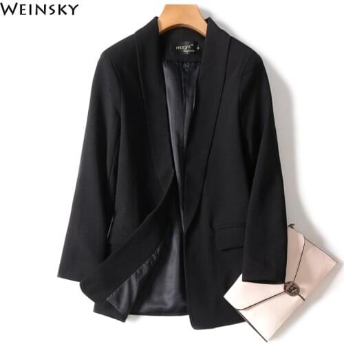 2020 New Fashion Business Interview Suits Women Work Office Ladies Long Sleeve Spring And Autumn Casual Blazers