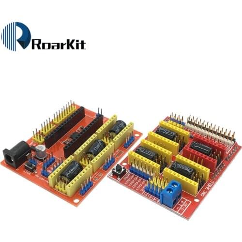 New CNC Shield V3 / V4 Engraving Machine / 3D Printer / A4988 / DRV8825 / AT2100 Driver Expansion Board For Arduino Diy Kit