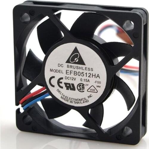 Original EFB0512HA 5010 0.15A 5CM/ 12V cm speed fan CPU fan
