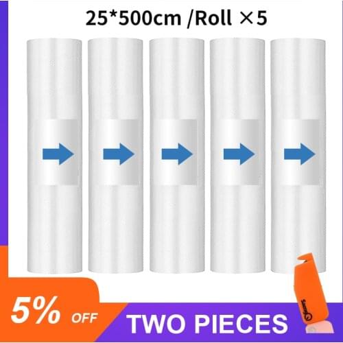 Kitchen Food Vacuum Bag Storage Bags For Vacuum Sealer Vacuum Packaging Rolls 12/15/20/25/30cm*500cm*5pcs