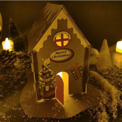 Christmas house Metal Cutting Dies Scrapbooking For Christmas Card Making DIY Embossing Cuts New Craft Pattern