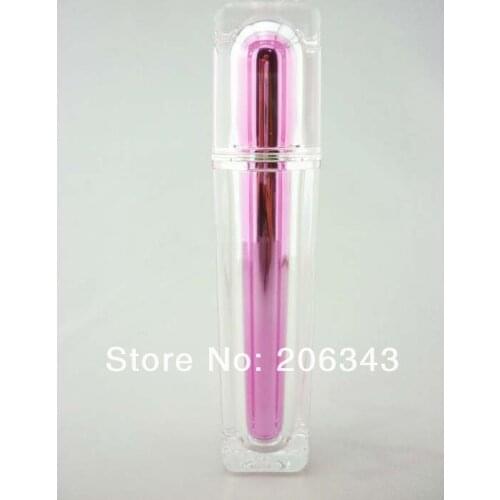 30ml Pink Acrylic square shape press pump lotion.emusion bottle,cosmetic container,press pump bottle ,Cosmetic bottle