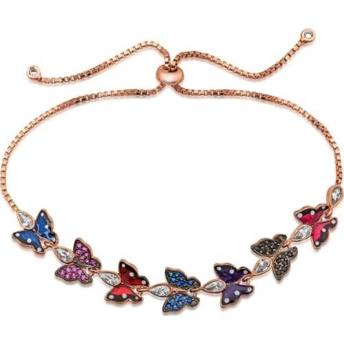 Tevuli 925 Sterling Silver Butterfly Elevator Women 'S Bracelet