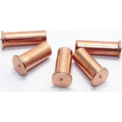 M3 M4 Copper plated internal thread spot welding screw welded stud screws nail Polished rod diameter 5mm-6mm Length 6mm-25mm